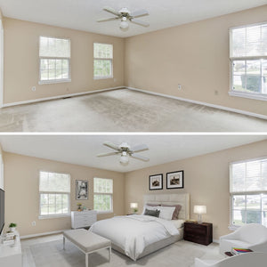 virtual staging before and after