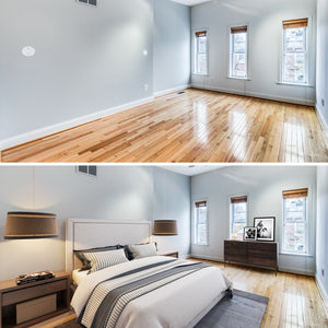 virtual staging before and after